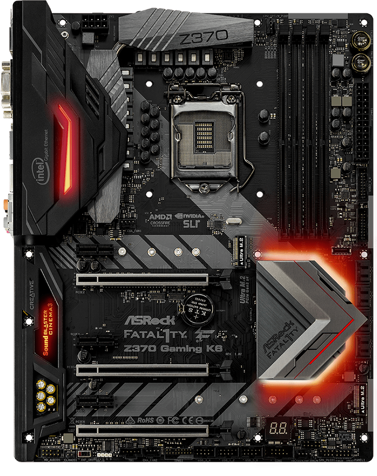 Asrock Fatal1ty Z370 Gaming K6 - Motherboard Specifications On