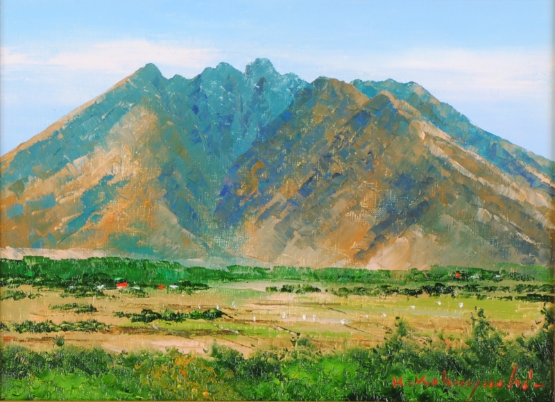 絵画「根子岳」2006 P10 油絵 絵画「根子岳」2006 P10 油絵 絵画