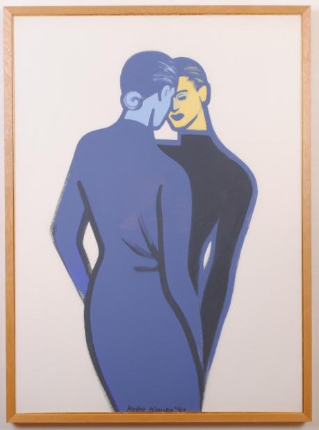 油絵の絵画で木村桂子が描いた女性の絵の油絵「Two Women」を購入