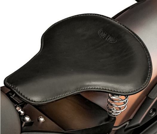 Indian Scoutバイク用シート ブラックコンフォート レザーシート