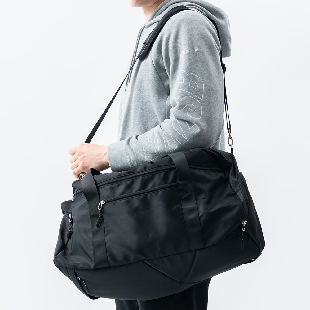 3WAY ポリエステル シューズポケット スポーツボストンバッグ