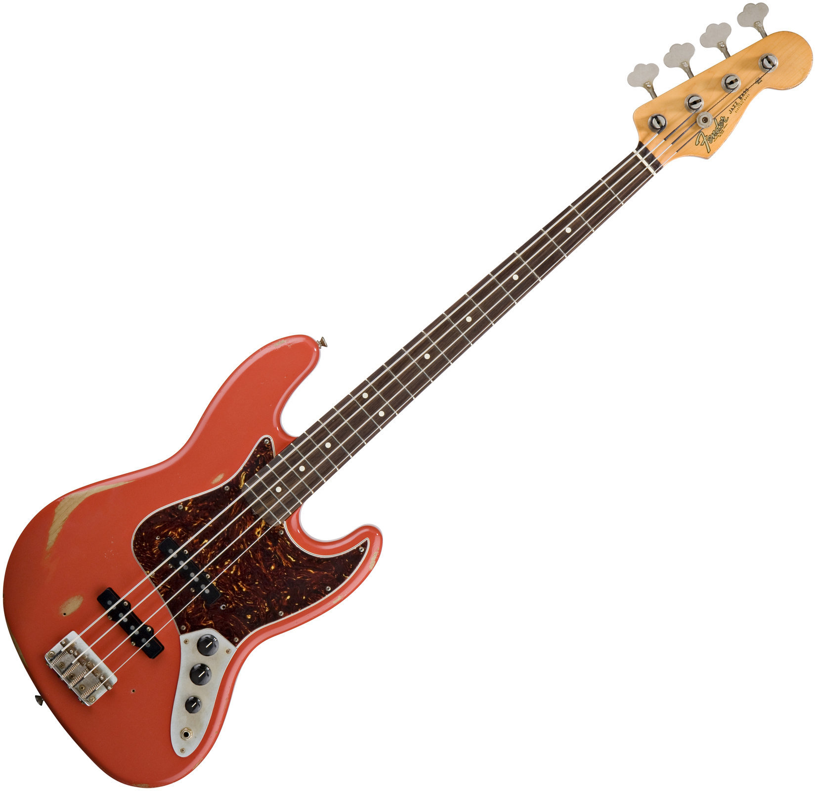 Fender Road Worn '60s Jazz Bass RW Fiesta Red - Muziker
