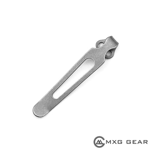 Custom Made Titanium Deep Carry Pocket Clip For Zero Tolerance