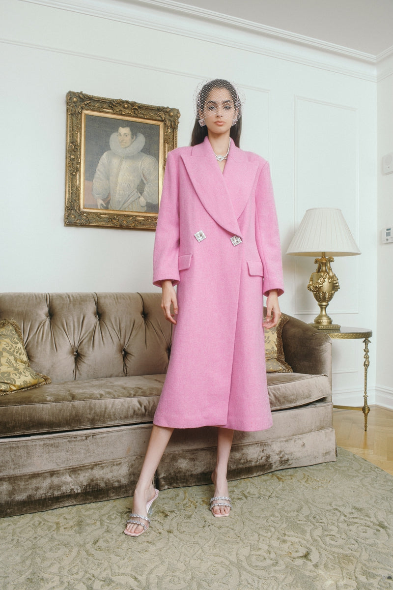 Gabriella Coat in Pink | Nana Jacqueline Designer Wear