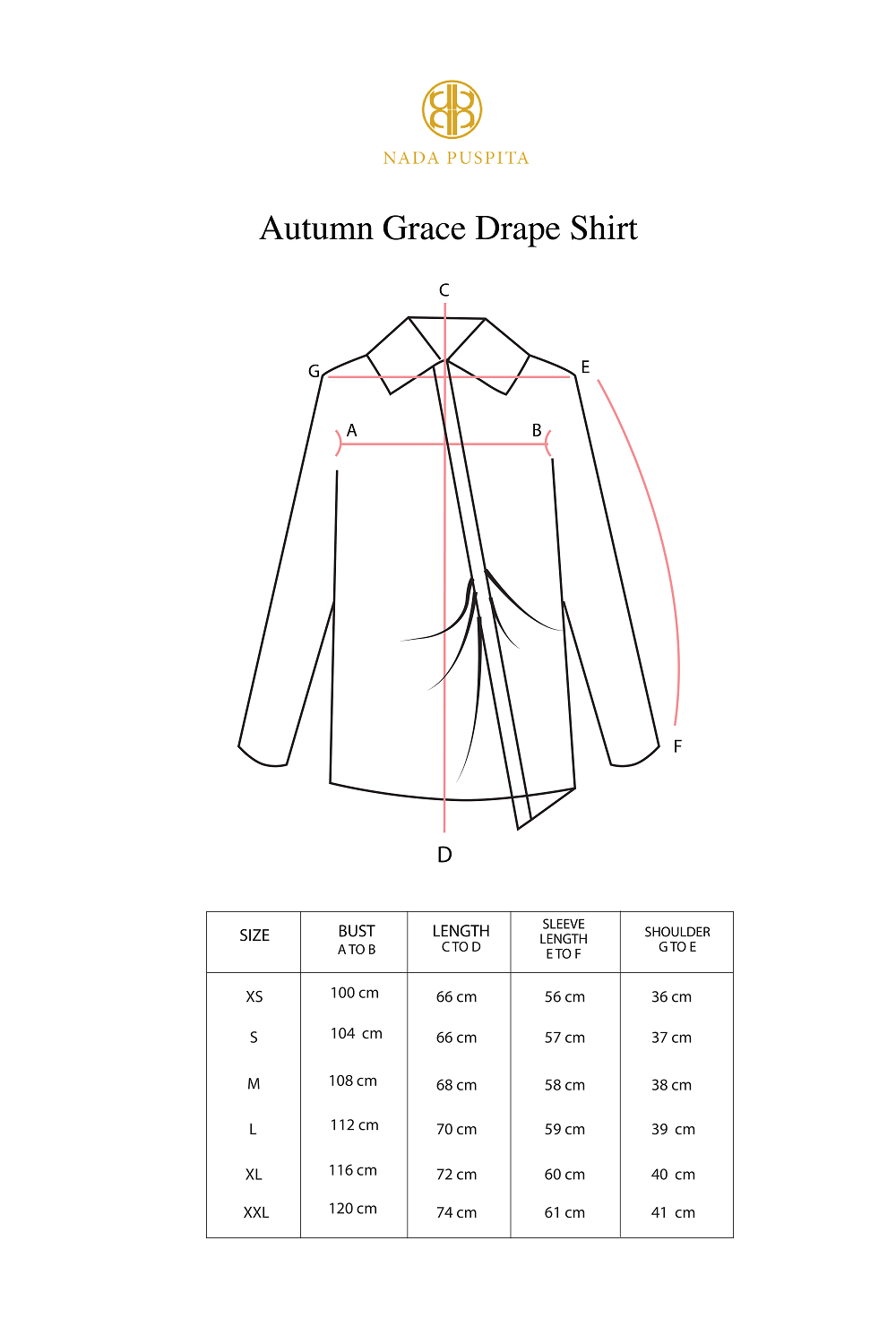 Autumn Grace Drape Shirt - Black - Nada Puspita