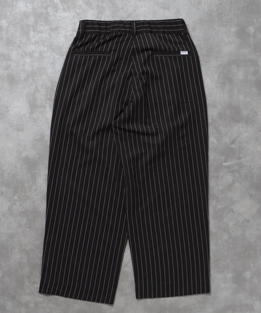 FFEIN(フェイン)】ストライプワイドタックパンツ / スラックス パンツ
