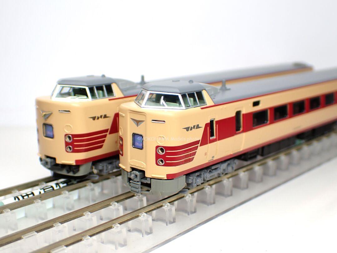381系「国鉄色リバイバルやくも」編成が入線しました。KATO 10-1780