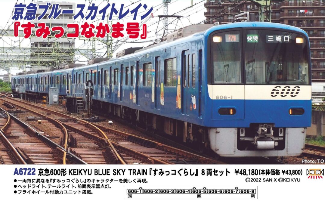 MA 京急600形 KEIKYU BLUE SKY TRAIN『すみっコぐらし』8両セット 品番