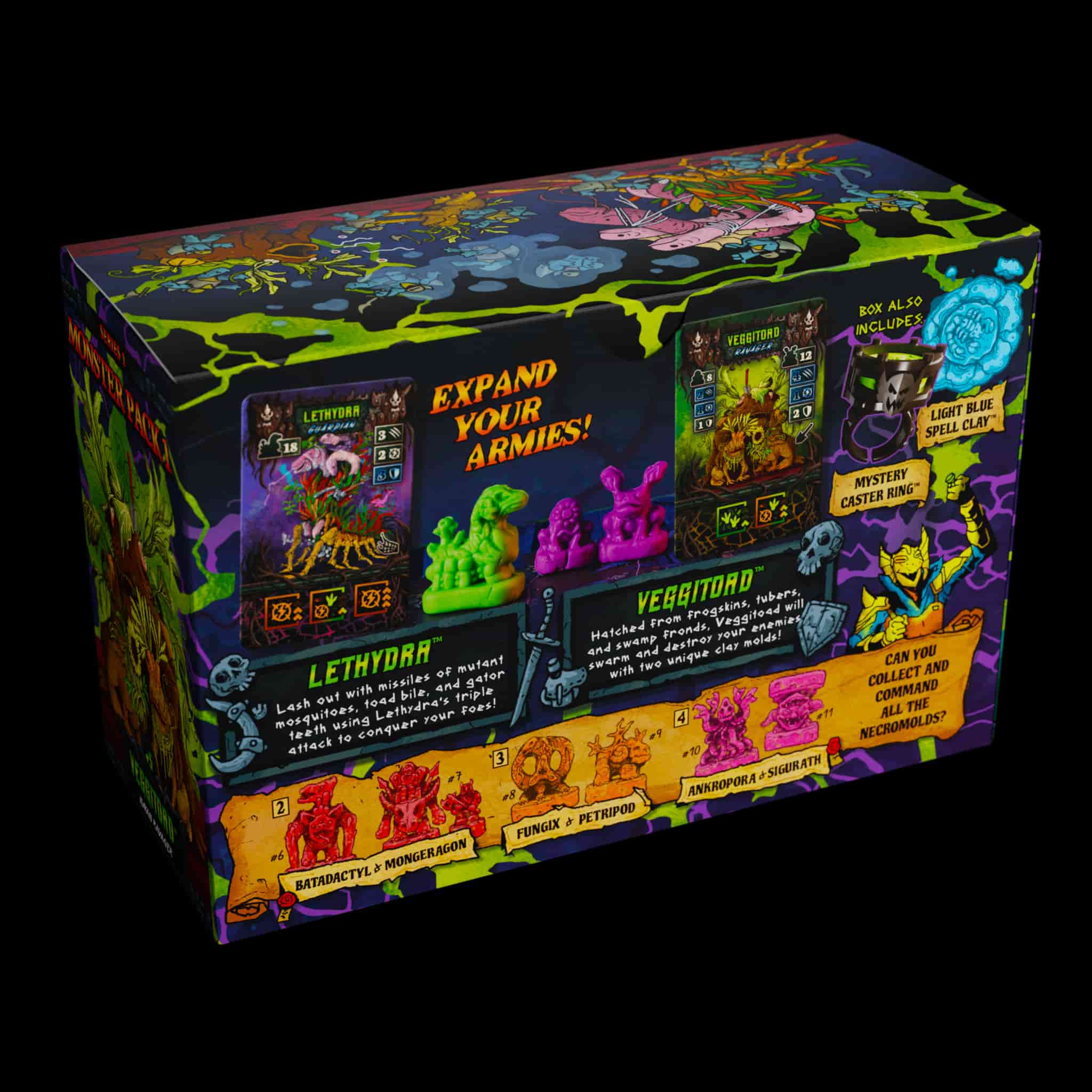 Necromolds Lethydra & Veggitoad | Clay Minis Monster Pack