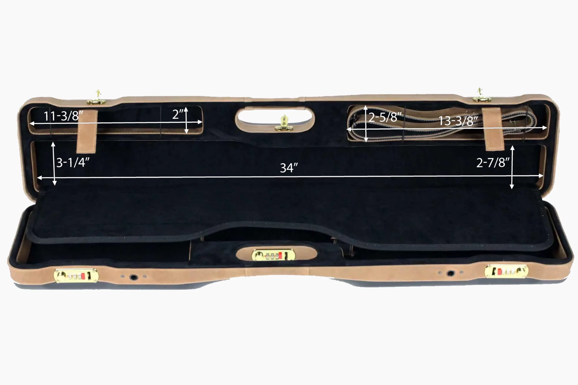 Negrini 16407PLX Over Under Shotgun Hard Case