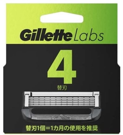 ジレット ラボ 替刃4個(替刃): ビューティーケアクリエイトSDネット