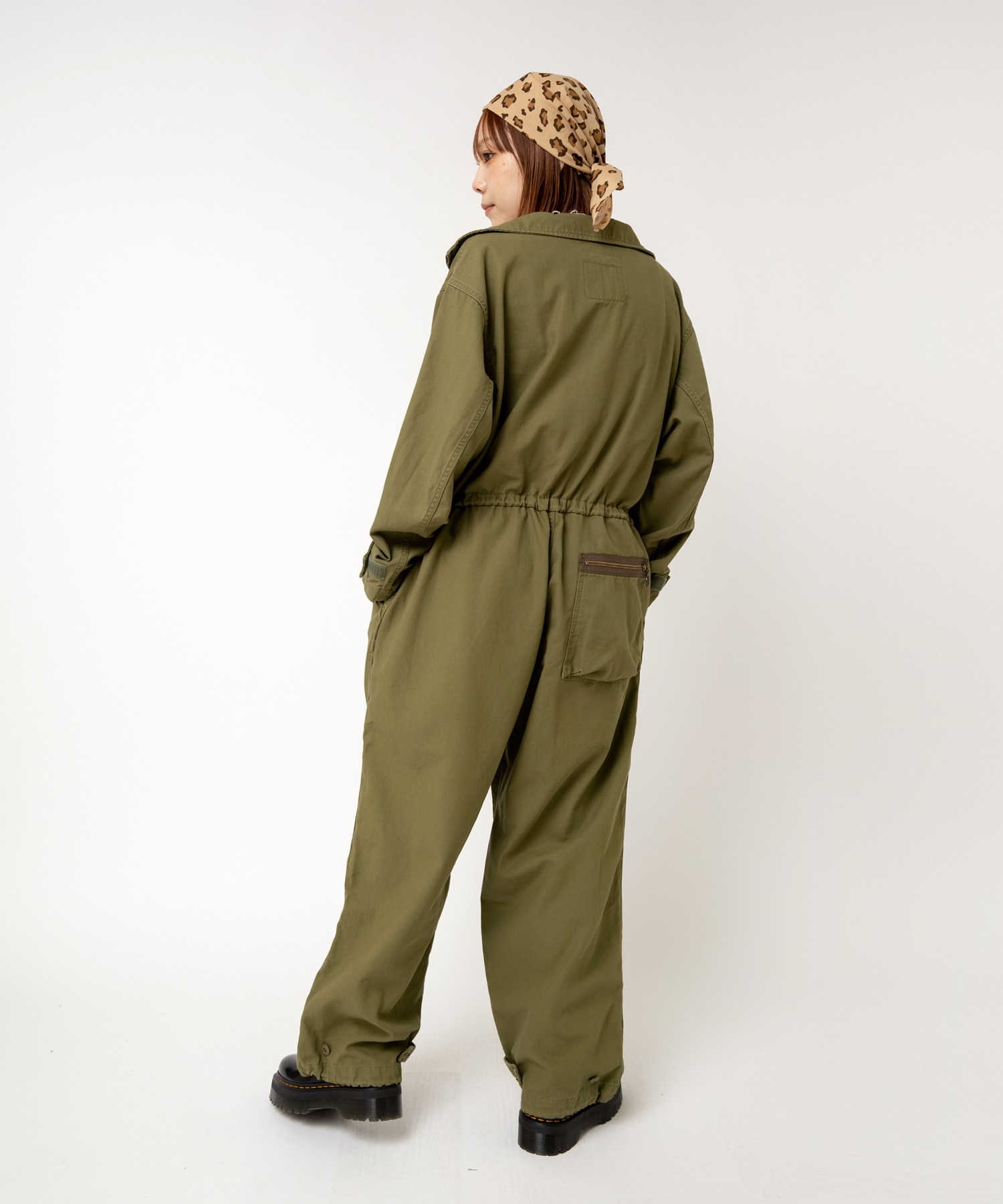 O0742 ミリタリーオールインワン(M カーキ): オールインワン - RNA