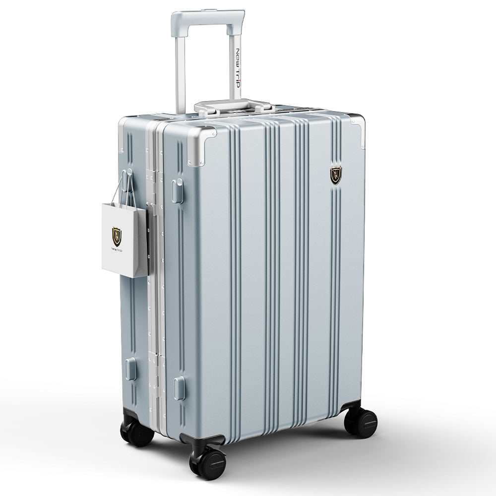 1101 耐衝撃アルミフレームスーツケース 静音キャスター・ブレーキ機能