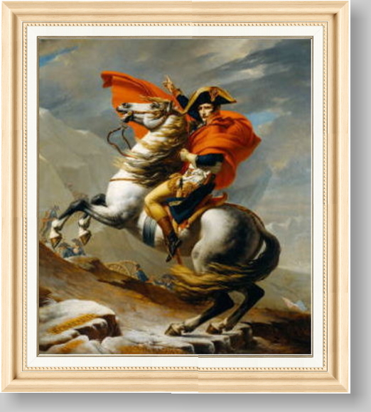 ジャック・ルイ・ダヴィッド サン＝ベルナール峠を越えるボナパルト