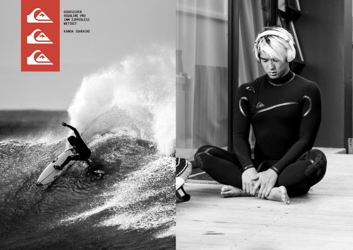 革新的で究極の1mmウェットスーツを着用する世界のトップサーファーWCT