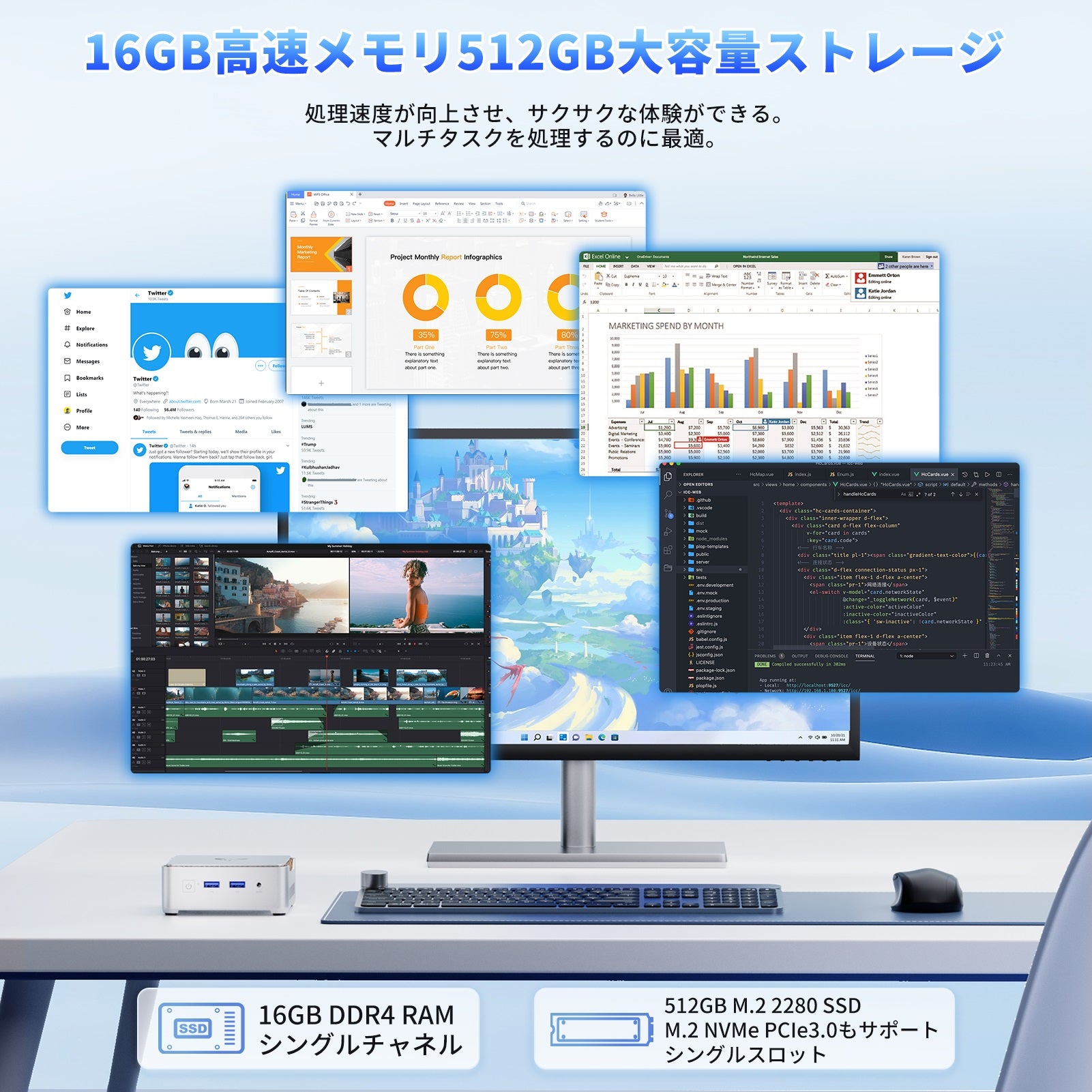 2025最新 超小型ミニpc n97 ミニパソコン mini pc 静音 Windows11Pro