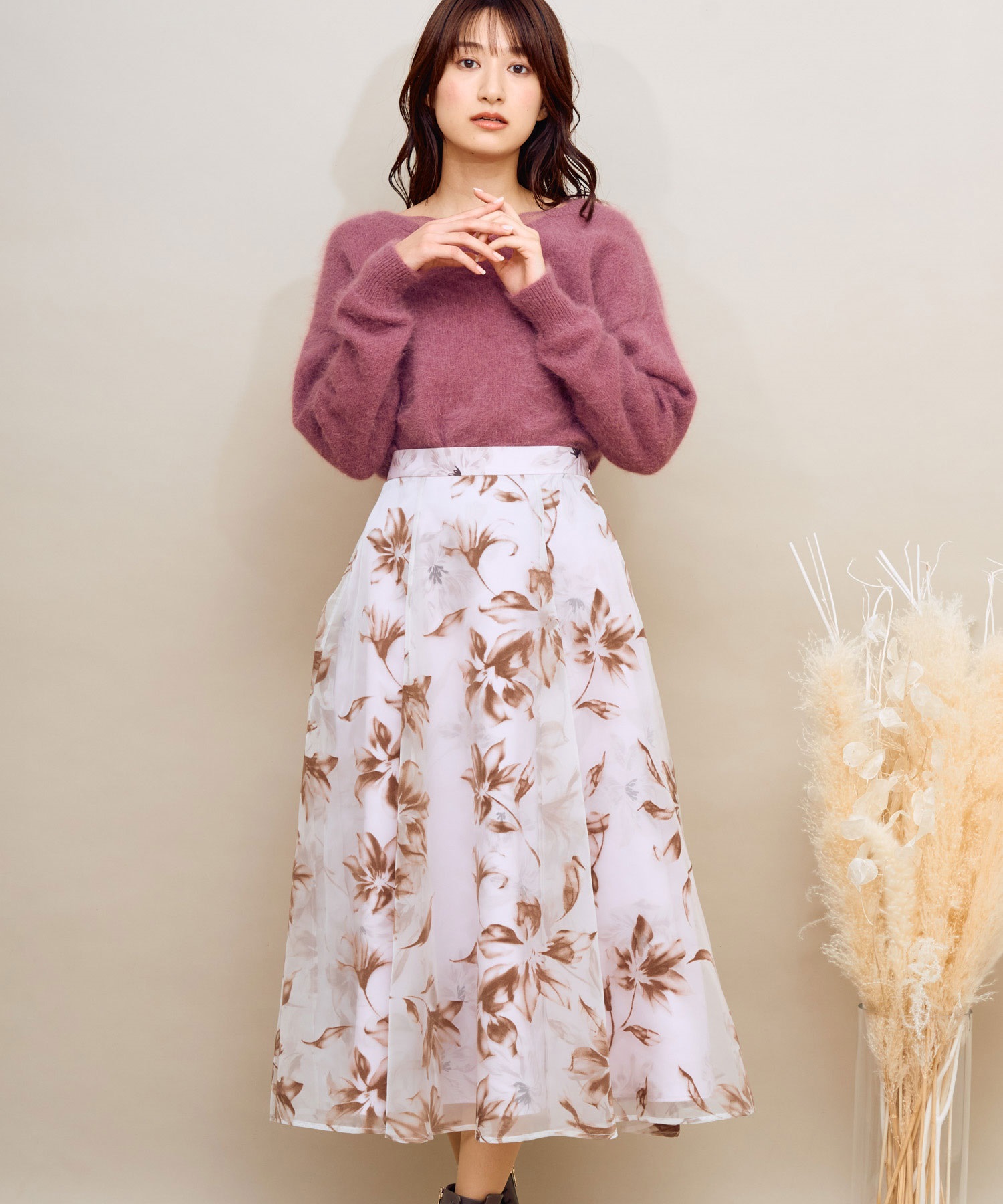 プリント×フロッキースカート | フレアスカート | NOELA OFFICIAL WEB