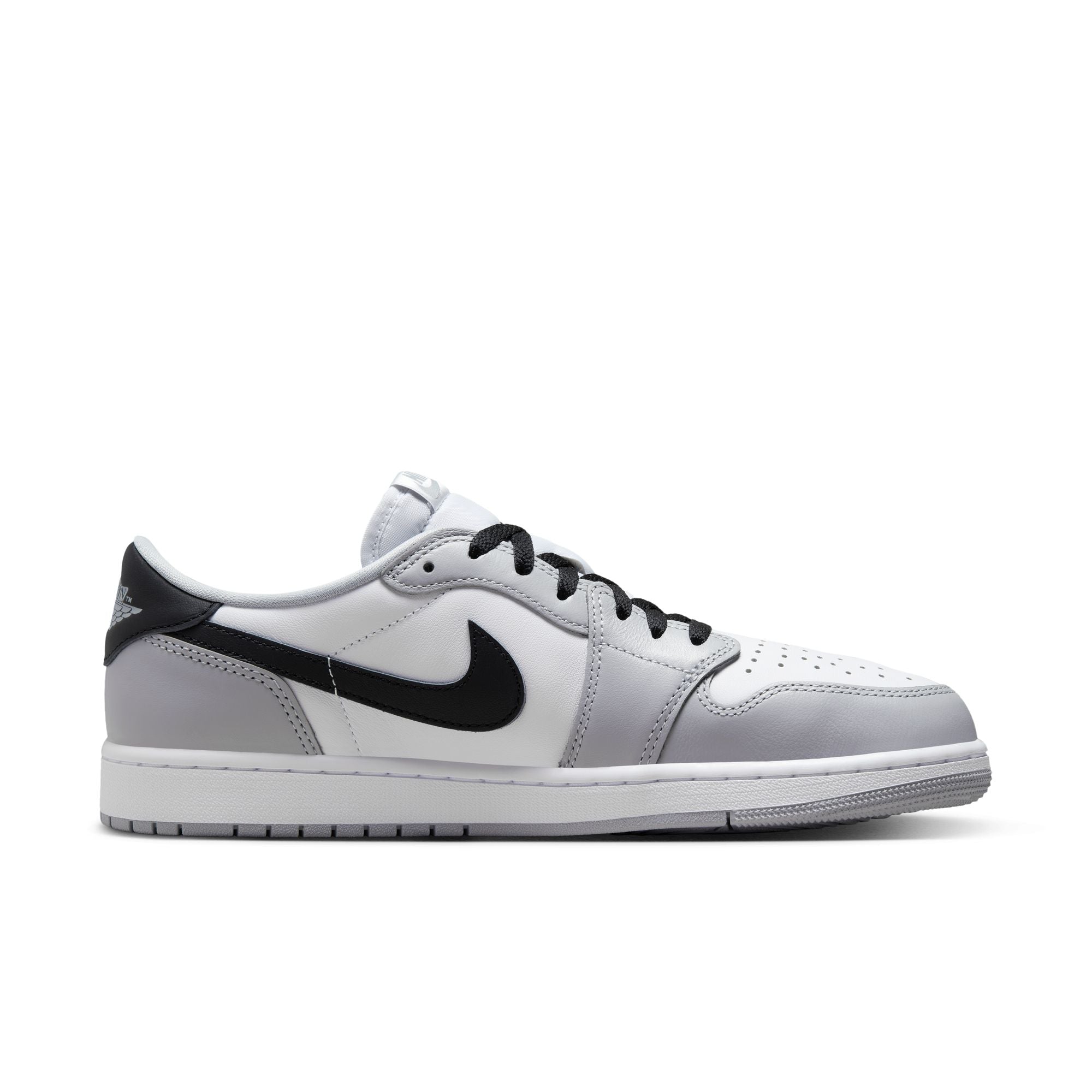 Jordan - Men - Air Jordan 1 Low OG - White/Black/Wolf Grey – Nohble