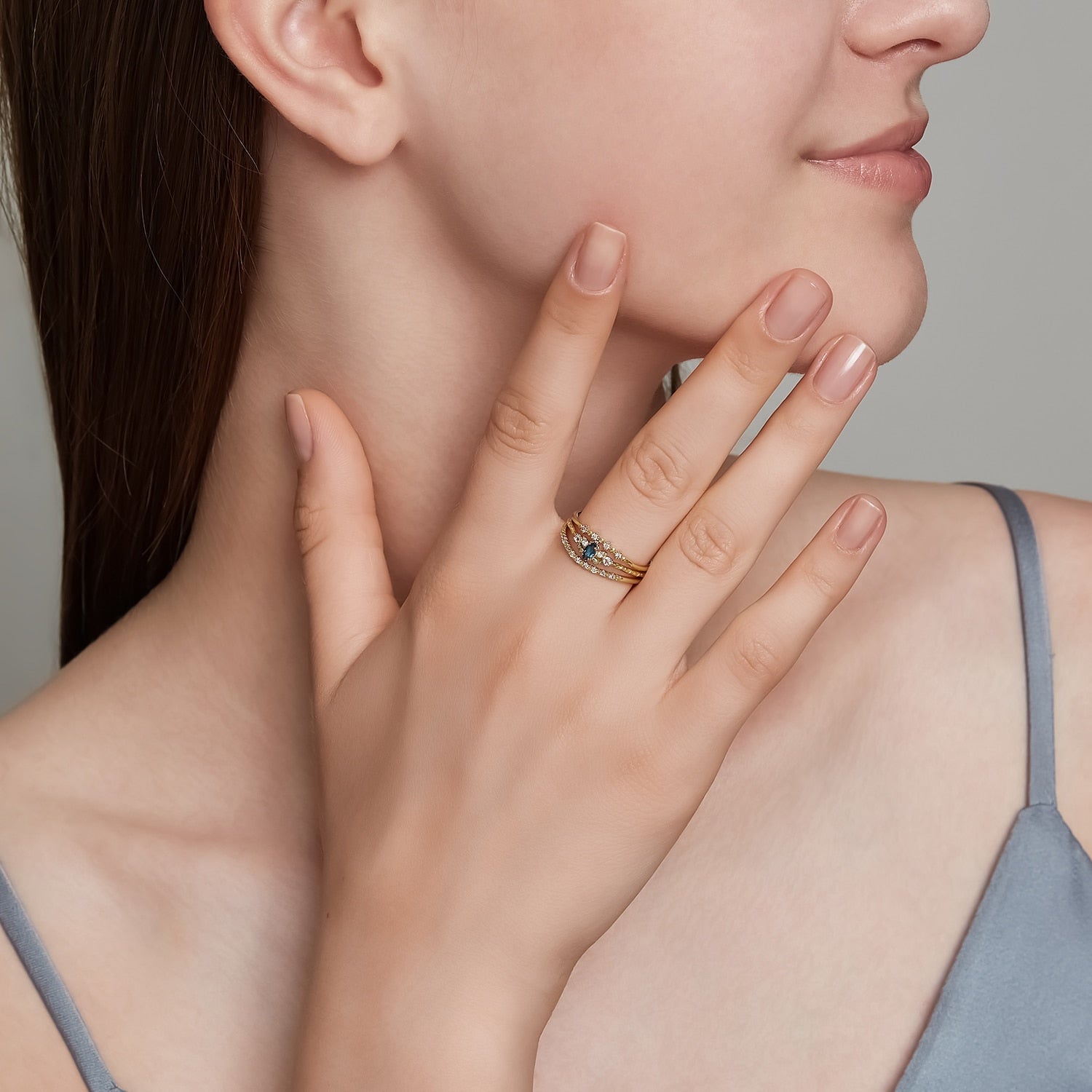 Pocket Ring】K10トパーズ／ダイヤモンドリング｜リング｜ノジェス