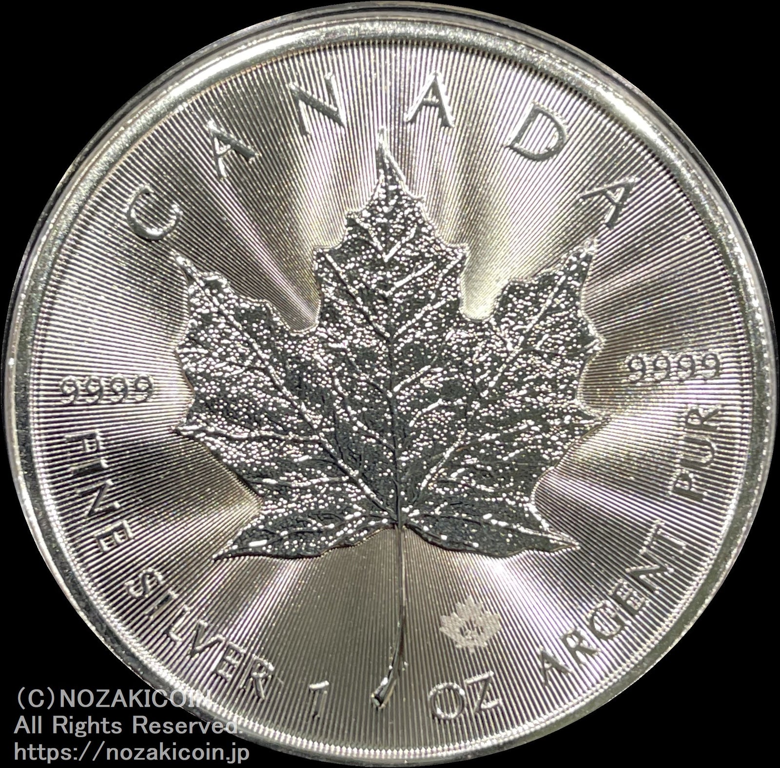 2011年 カナダ メープルリーフ 1オンス銀貨 5ドル 2011年 カナダ