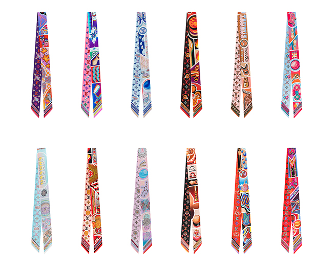 Louis Vuitton」から12星座がモチーフのシルクスカーフが登場 | Numero