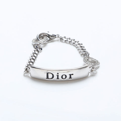 クリスチャンディオール Christian Dior ロゴプレート ラインストーン