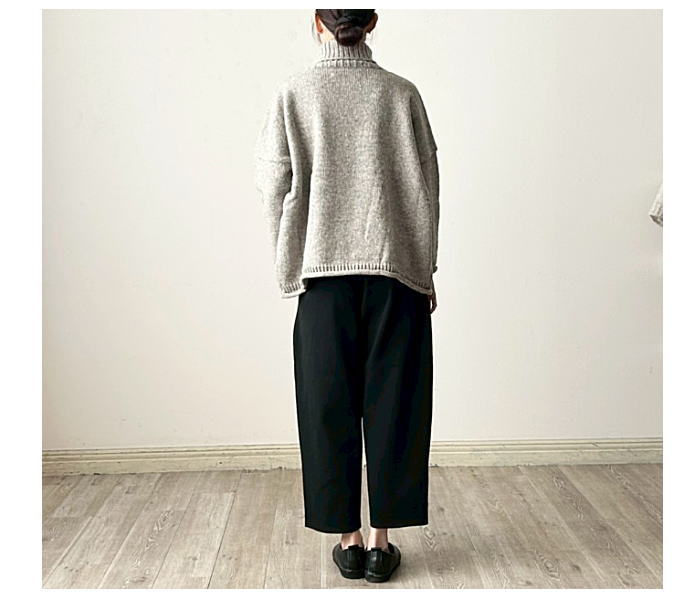 utilite(ユティリテ)ペルーハイランドウール タートルネック プル