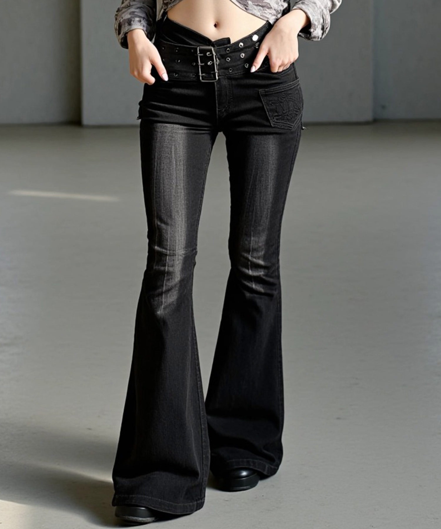 A'GEM/9 × .kom 『.KOM/ドットケーオーエム』 Y2K Washed Double Belt