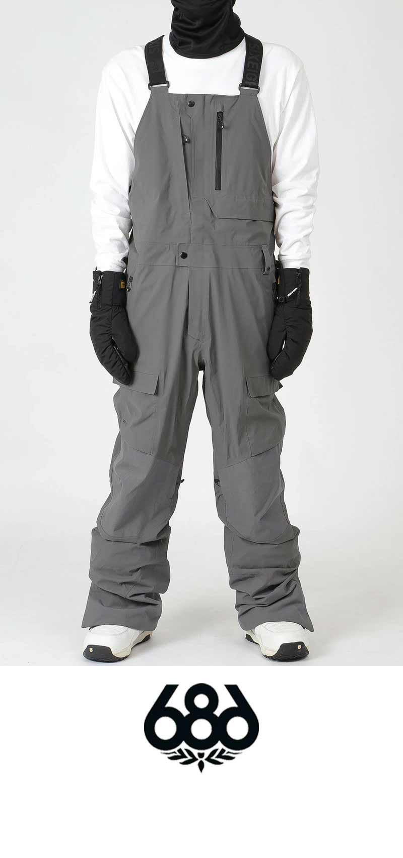 686/Six Eight Six Men's GORE-TEX Snowboard Wear Bib Pants M2W202