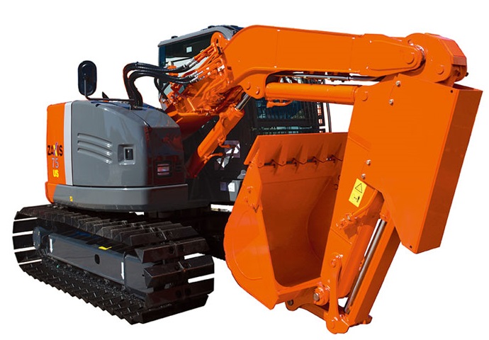 ショートリーチ ZX75US-3 （0.25m3クラス） 取扱商品｜奥村機械｜建設