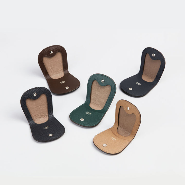 大峽製鞄－【1371-ECF】馬蹄型フラット小銭入れ (ブラック)