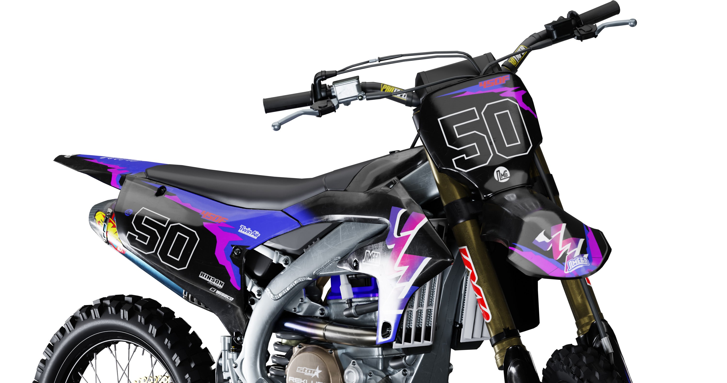 Yamaha Black 50th Graphics kit | Omega Moto Graphics