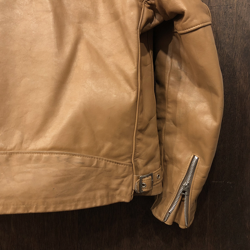 Schott Single Riders Jacket Camel 38（ショット シングル ライダース
