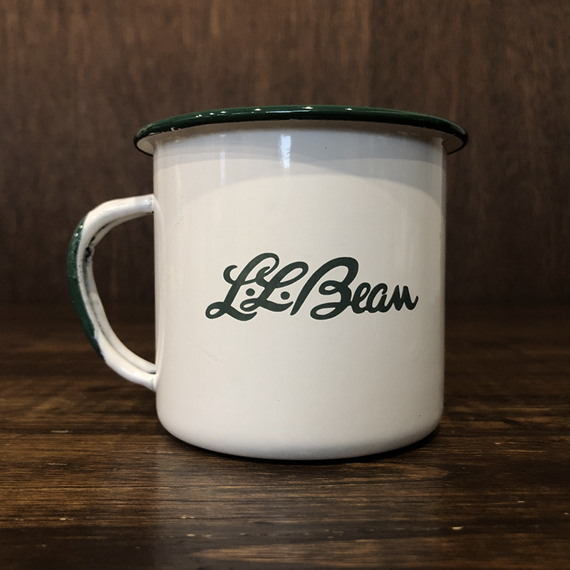 L.L. Bean Cursive Logo Outdoor Enamel Metal Mug Cap Mint エルエル