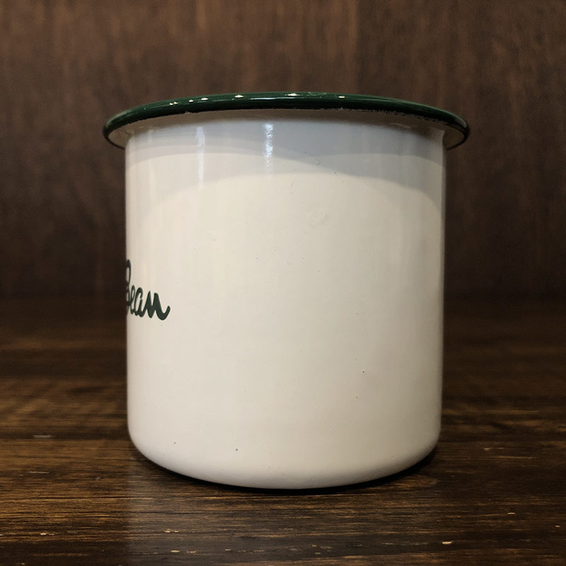 L.L. Bean Cursive Logo Outdoor Enamel Metal Mug Cap Mint エルエル