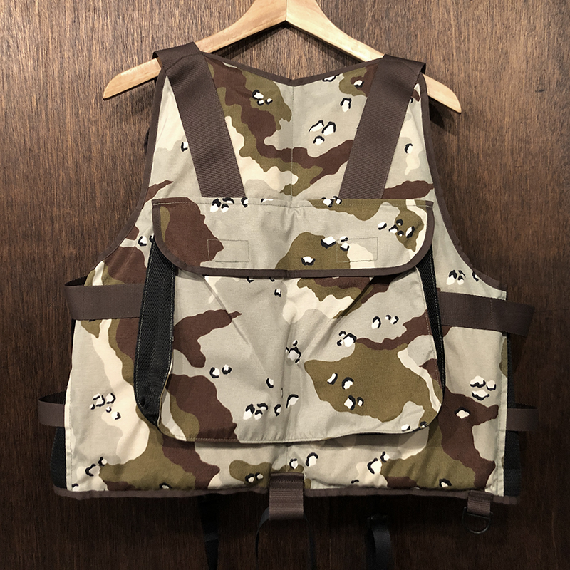 Anglers House Life Floating Vest Jacket Sand Camo Deadstock