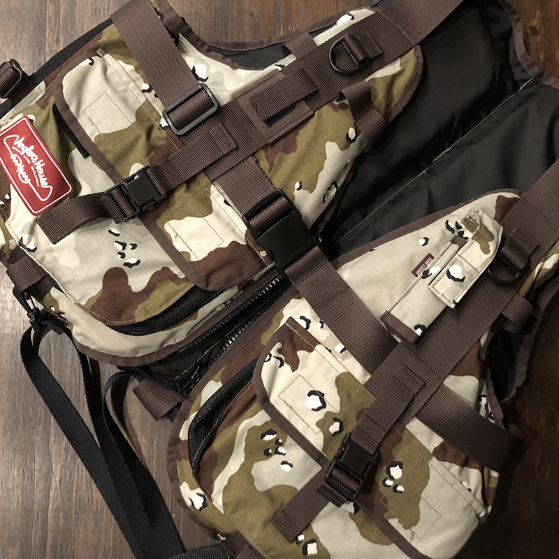 Anglers House Life Floating Vest Jacket Sand Camo Deadstock