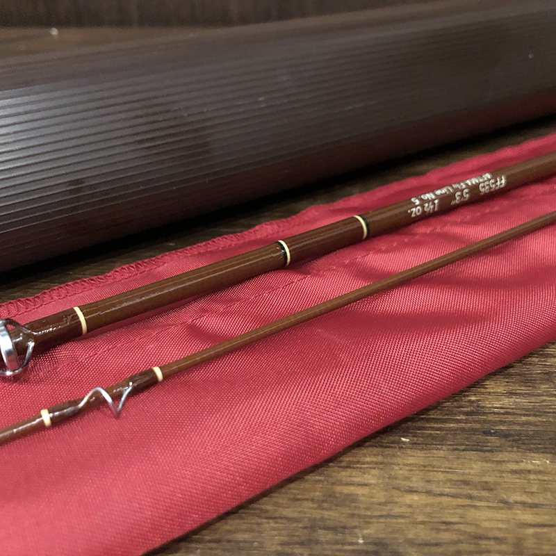 Fenwick FF535 Glass Fly Rod with Case & Rodsox Mint フェンウィック