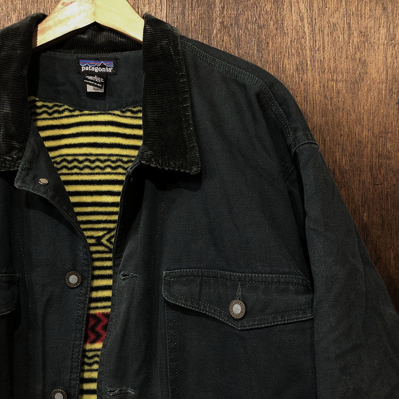 Patagonia Nuevo Range Coat Black Duck Bullseye Synchilla Fleece