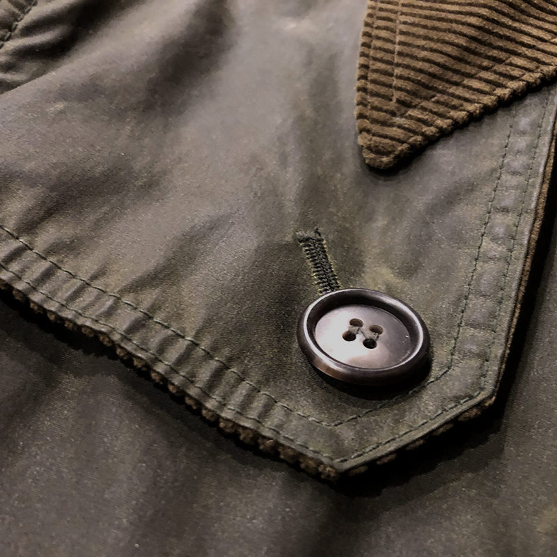 Barbour Trench Coat Sage Vintage 3Warrant C34 Mint バブアー