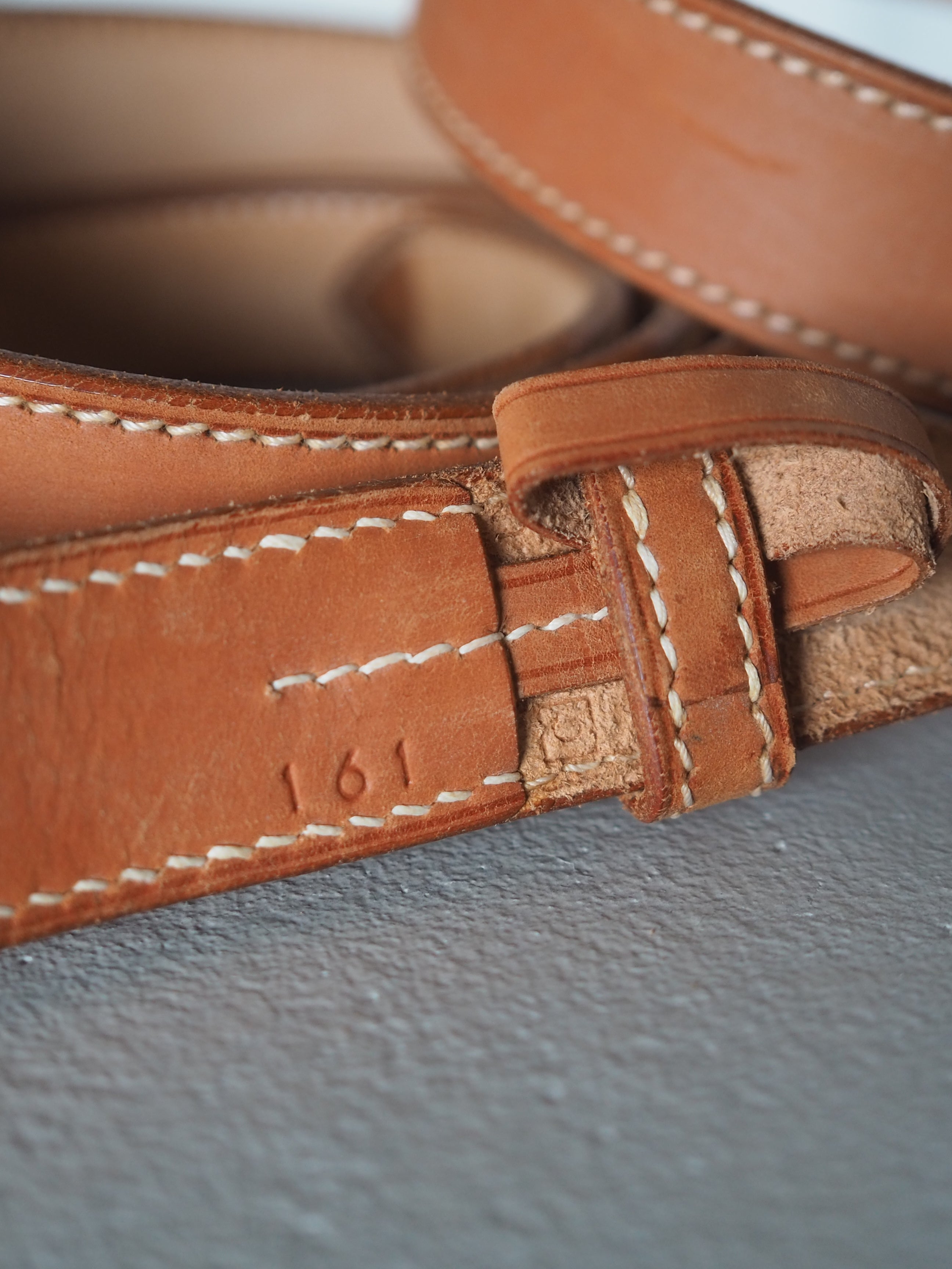 HERMES エルメス エトリヴィエール ベルト 二連 マルジェラ期 シルバー