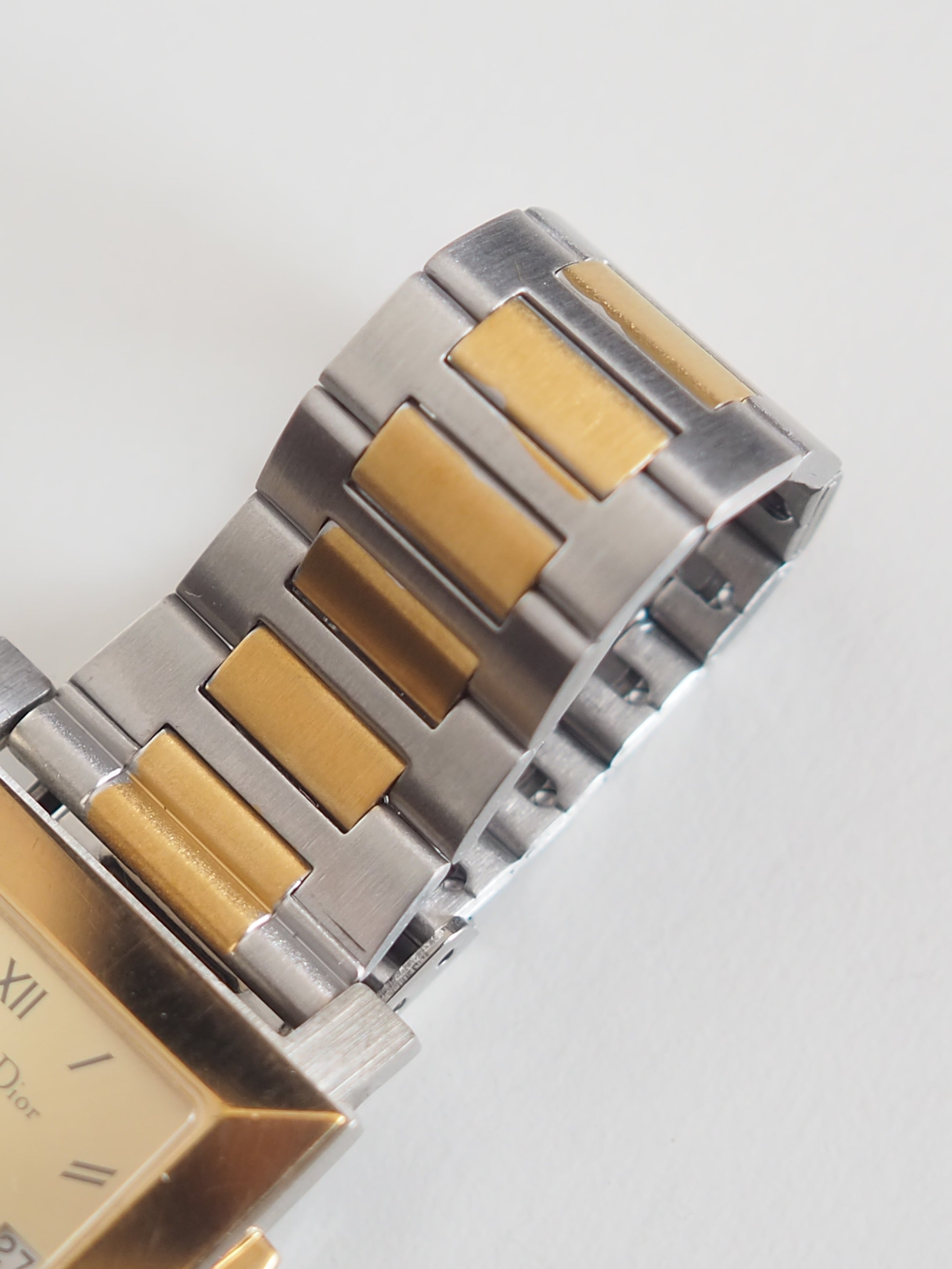 Christian Dior ディオール スクエア ウォッチ 腕時計 コンビ メンズ