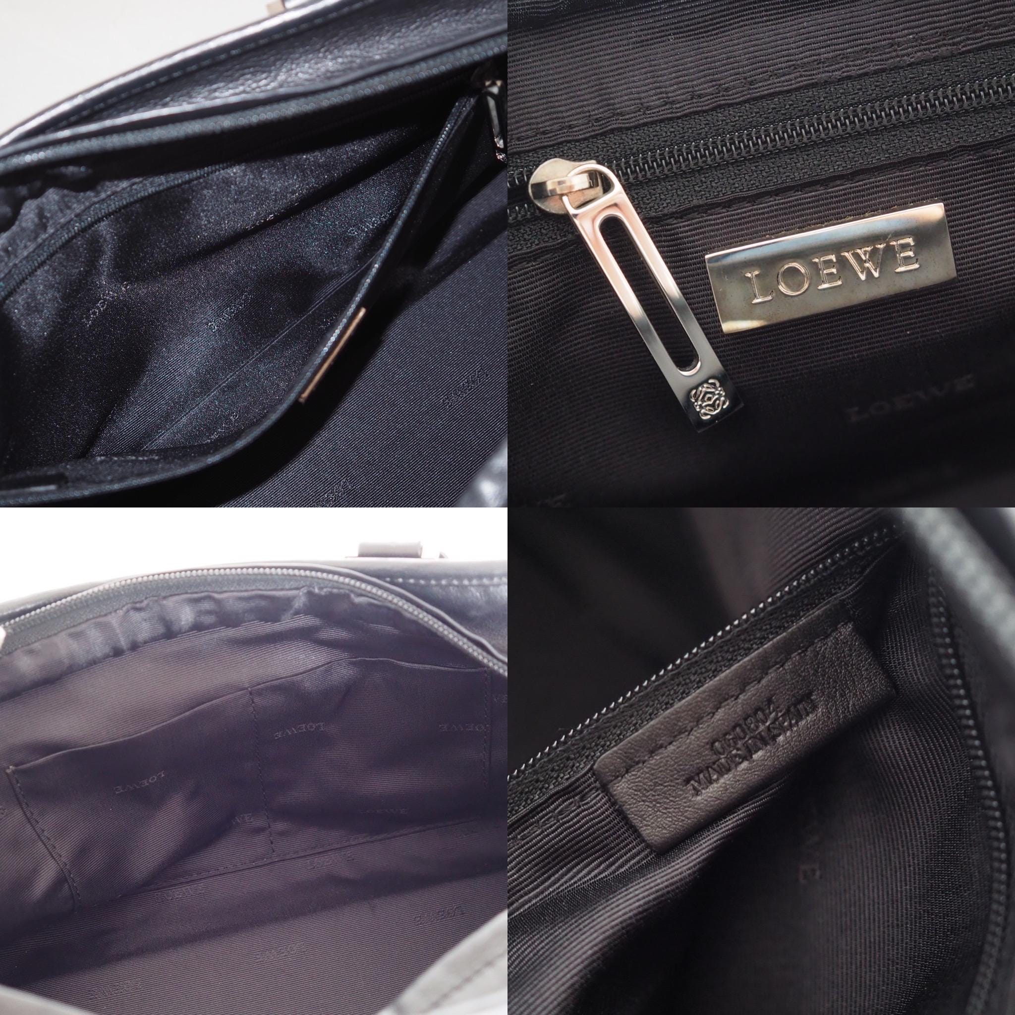 LOEWE ロエベ アマソナ 28 ボストンバッグ ブラック レザー