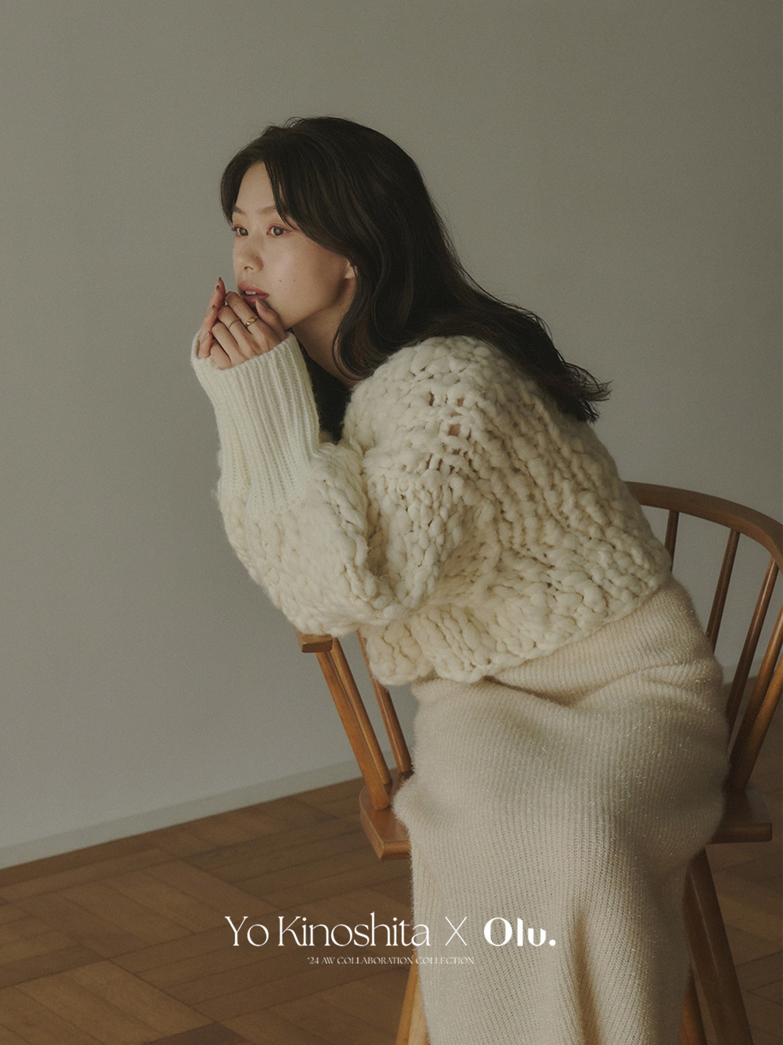 Yo Kinoshita × Olu.】ハンドメイドスラブカーディガン