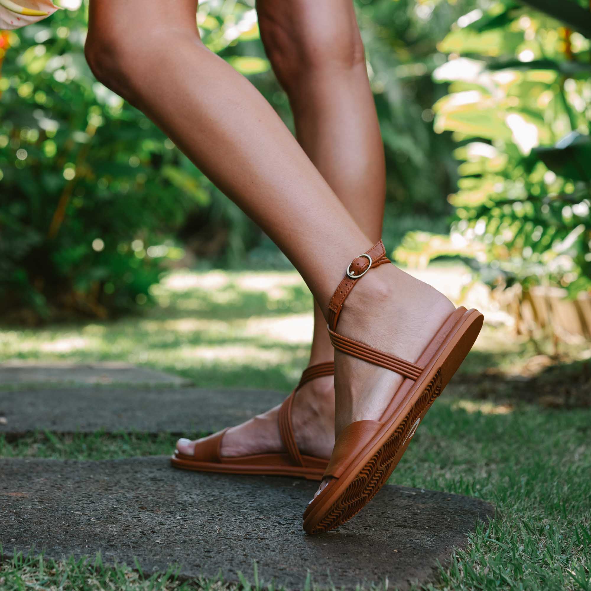Tiare Wrap Women's Leather Sandals - Fox | OluKai