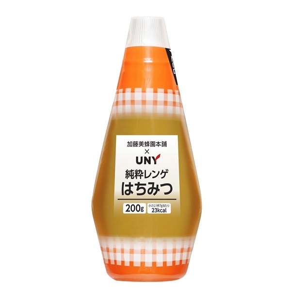 加藤美蜂園本舗×UNY 純粋レンゲはちみつ 200g｜アピタ・ピアゴ
