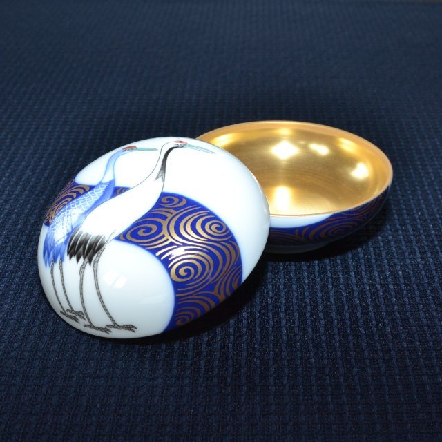 光琳鶴】ボンボニエール|有田焼の老舗-香蘭社オンラインショップ