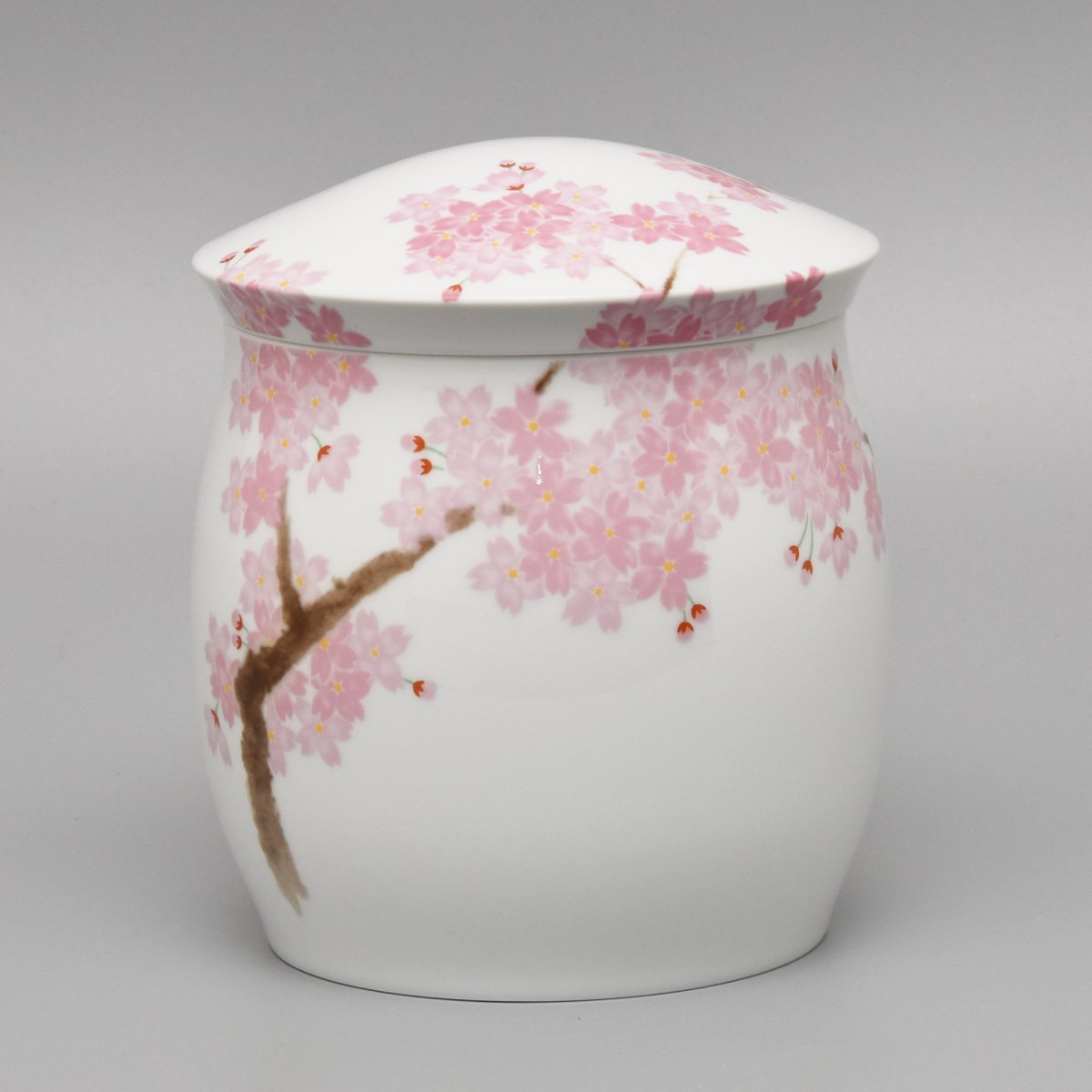 吉野桜）家型5寸骨壺|有田焼の老舗-香蘭社オンラインショップ