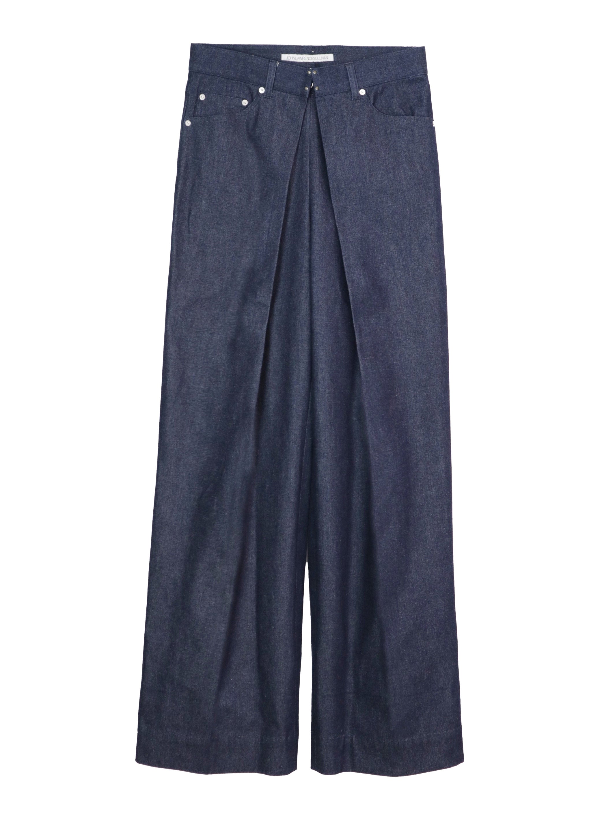 RIGID DENIM WIDE PANTS