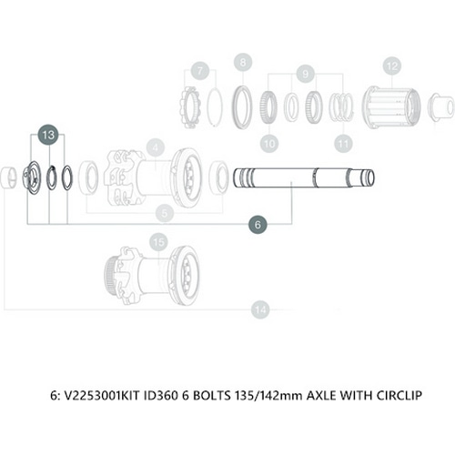 MAVIC ( マヴィック ) ハブ KIT ID360 6 BOLTS ( キット インスタント